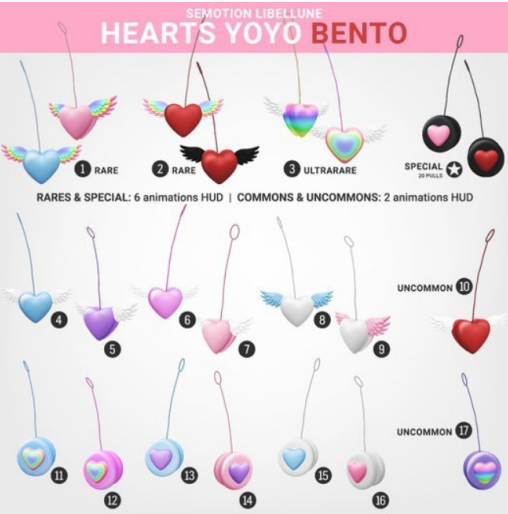 SEmotion Libellune Hearts Yoyo Bento #13