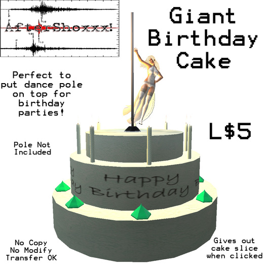 Aftershoxxx! Giant Birthday Cake