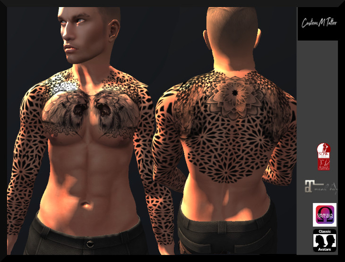 lion geo Custom m tattoo