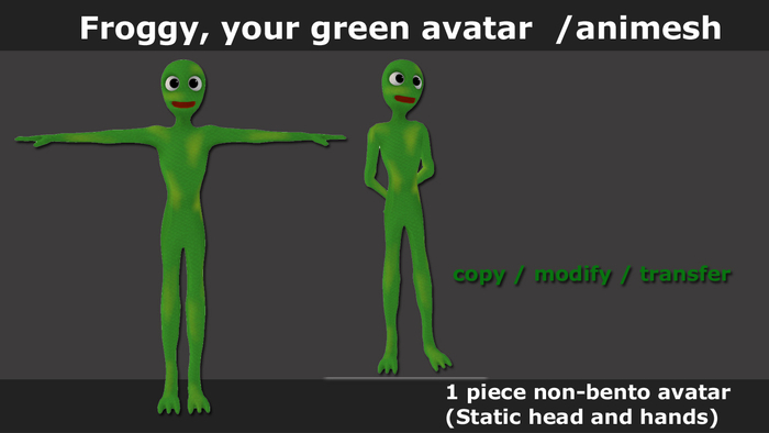 Froggy Avatar / animesh ready