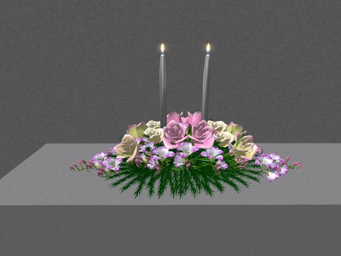 Pink and Purple center