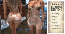 BELLI Bikini Striped Orange - (BOX)
