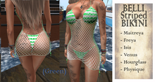 BELLI Bikini Striped Green - (BOX)