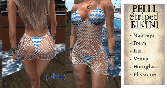 BELLI Bikini Striped Blue - (BOX)
