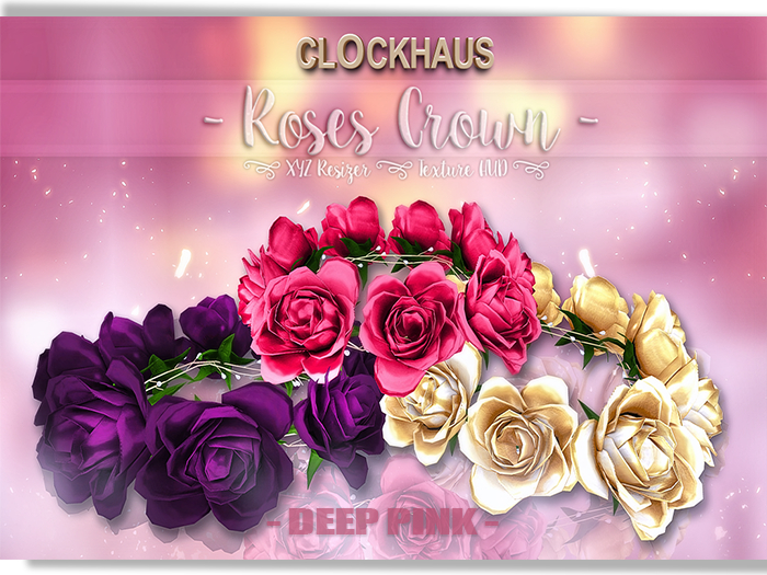 CLOCKHAUS - Roses Crown  // DEEP PINK //