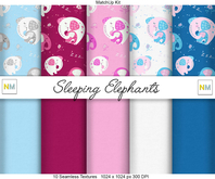 Sleeping Elephants MatchUp Kit 10 Seamless Textures NM