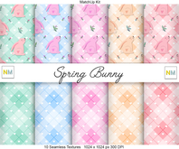 Spring Bunny MatchUp Kit 10 Seamless Textures NM