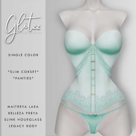 [Glitzz] Innocence Lingerie - Turquoise