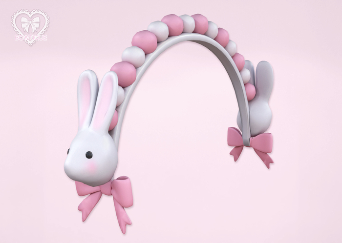Bowtique - Bunny Pompom Headband