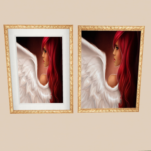 Red Haired Angel(Gold) New Frame