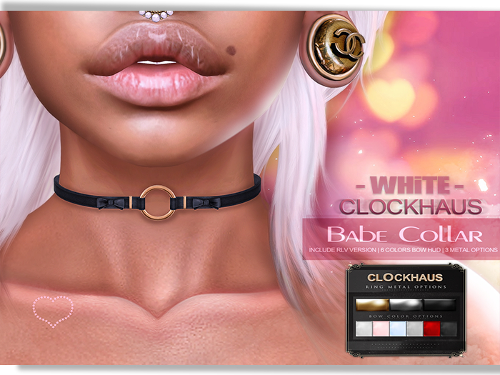 CLOCKHAUS - Babe Collar - WHITE -