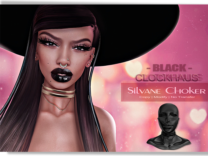 CLOCKHAUS - Silvane Choker // BLACK //