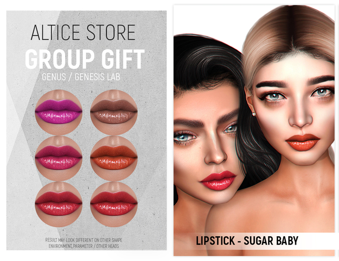 GROUP GIFT [ALTICE] GENUS / GENESIS LAB LIPSTICK - SUGAR BABY