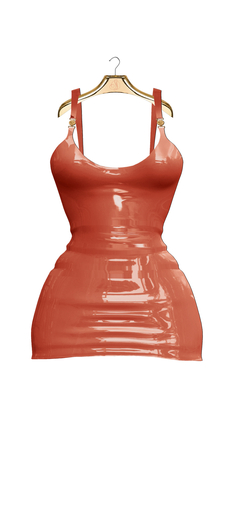 SD . Verses Minidress PVC -Peach-