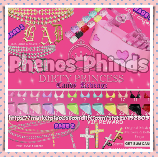 DIRTY PRINCESS- Candy Revenge Princess Belt  Lara 2 RARE