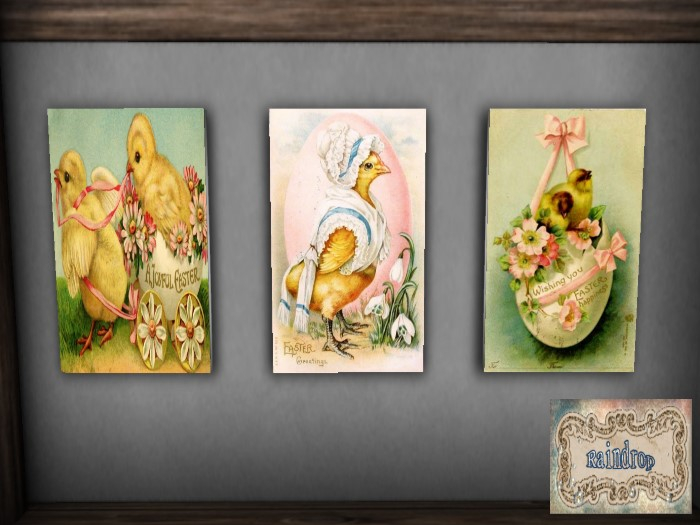 :Raindrop: - Vintage easter picture  pack