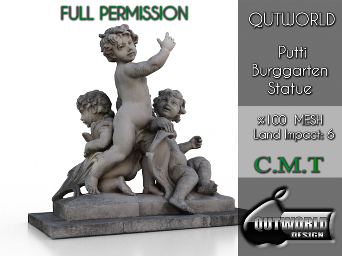 .::QUTWORLD Putti Burggarten Statue::. FP Unpack (ADD)