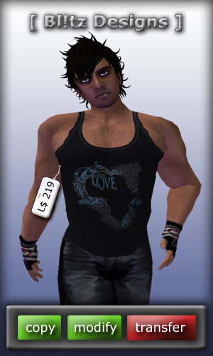 [Bl!tz Designs]Simply Love Tank Top Black