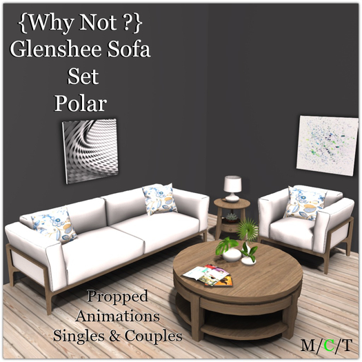 {Why Not ?} Glenshee Sofa Set Polar-Boxed