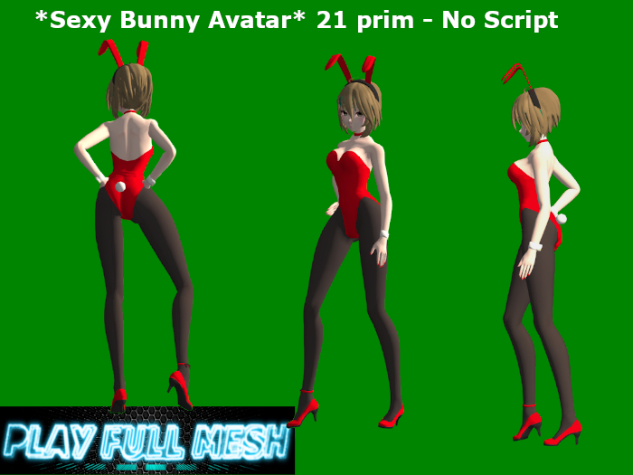 **Sexy Bunny Avatar**PlayFullMesh