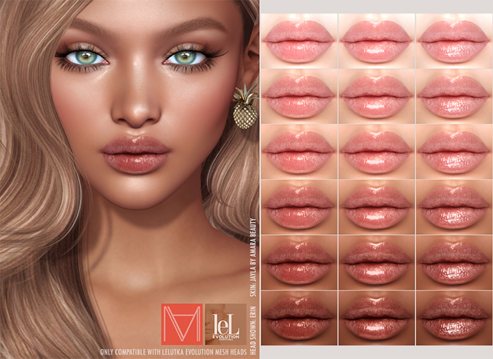 M I A R Y - Calista Gloss Nudes Pack (Lelutka Evolution)