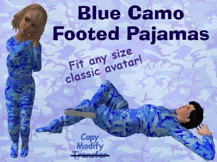 Timeless Pajamas - Blue Camo