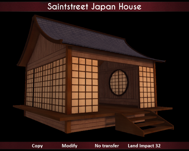 Saintstreet Japan House (Wear me/Add Unpack)