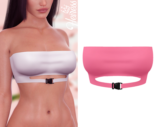 [H] Buckle Top - Pink [ADD]