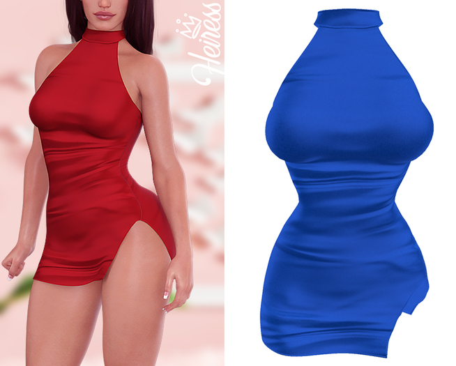 [H] Silk Dress - Blue [ADD]