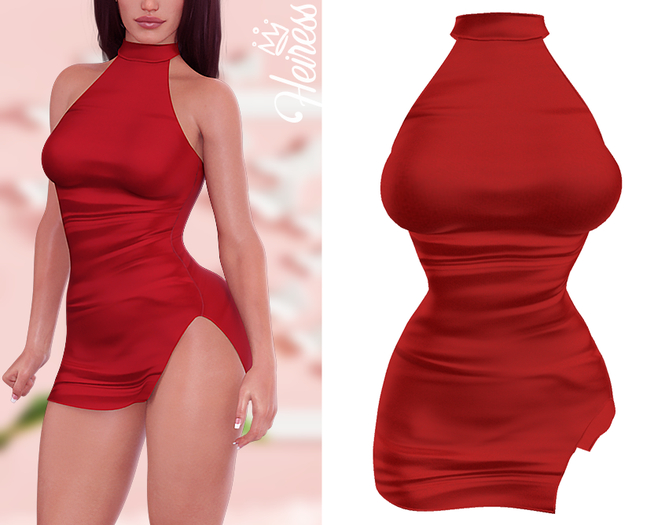 [H] Silk Dress - Red [ADD]