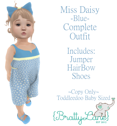 {BL}Miss Daisy Complete Outfit-Blue