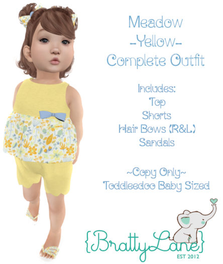 {BL}Meadow Complete Outfit-Yellow(Boxed)