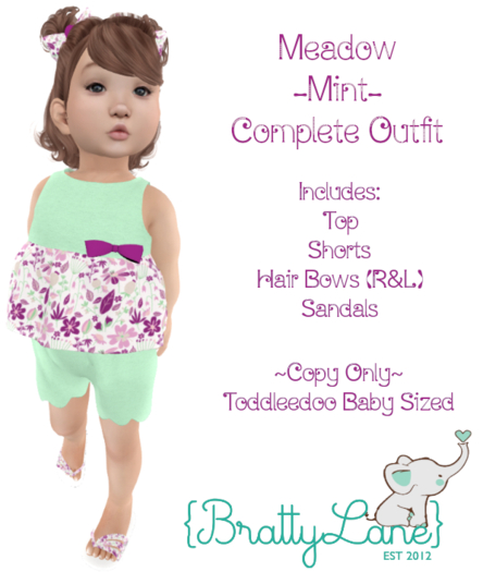 {BL}Meadow Complete Outfit-Mint(Boxed)