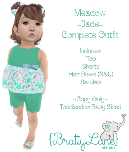 {BL}Meadow Complete Outfit-Jade(Boxed)