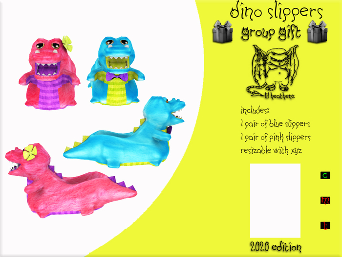 ~LH~Dino Slippers GG (Box) Add