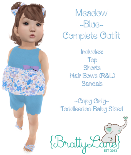 {BL}Meadow Complete Outfit-Blue(Boxed)