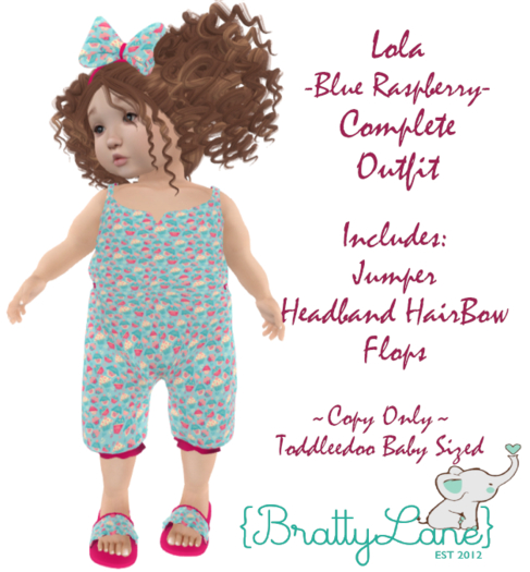 {BL}Lola Complete Outfit-Blue Raspberry