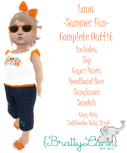 {BL}Lana Complete Outfit-Summer Fun(Boxed)