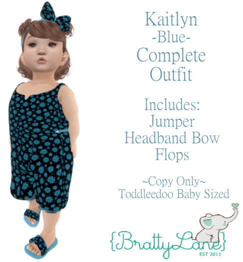 {BL}Kaitlyn Complete Outfit-Blue(Boxed)