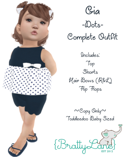 {BL}Gia Complete Outfit-Dots(Boxed)
