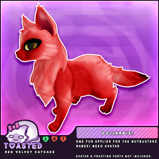 TOASTED // {NB} Maneki Neko // Catcakes Red Velvet Fur // almost free freebie!