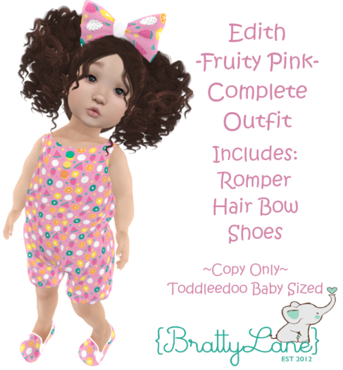 {BL}Edith Complete Outfit-Fruity Pink(Boxed)