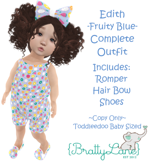 {BL}Edith Complete Outfit-Fruity Blue