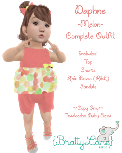 {BL}Daphne Complete Outfit-Melon