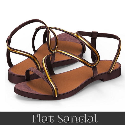 : CULT : MAJA FLAT SANDALS w.HUD