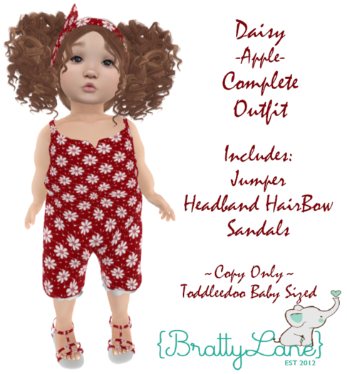 {BL}Daisy Complete Outfit-Apple(Boxed)