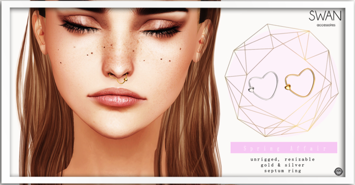 Swan Spring Affair Septum Ring