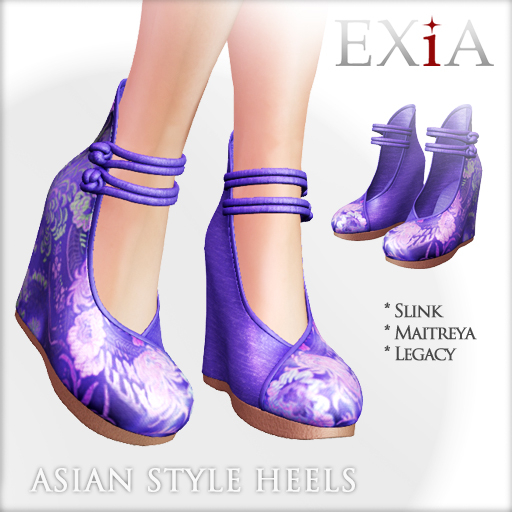 * EXiA * Asian style Heels Purple