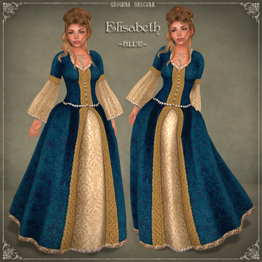 Elisabeth Gown * BLUE * by Caverna Obscura