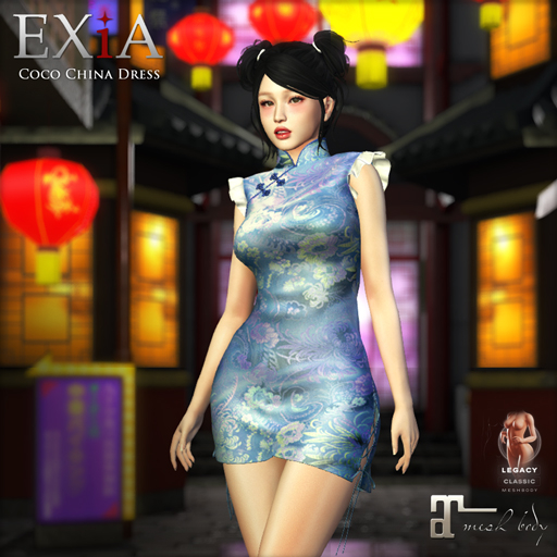 * EXiA * Coco China Dress Blue